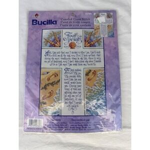 Bucilla Footprints Counted Cross Stitch Kit 42760 Sandy Orton 10.5x14.25